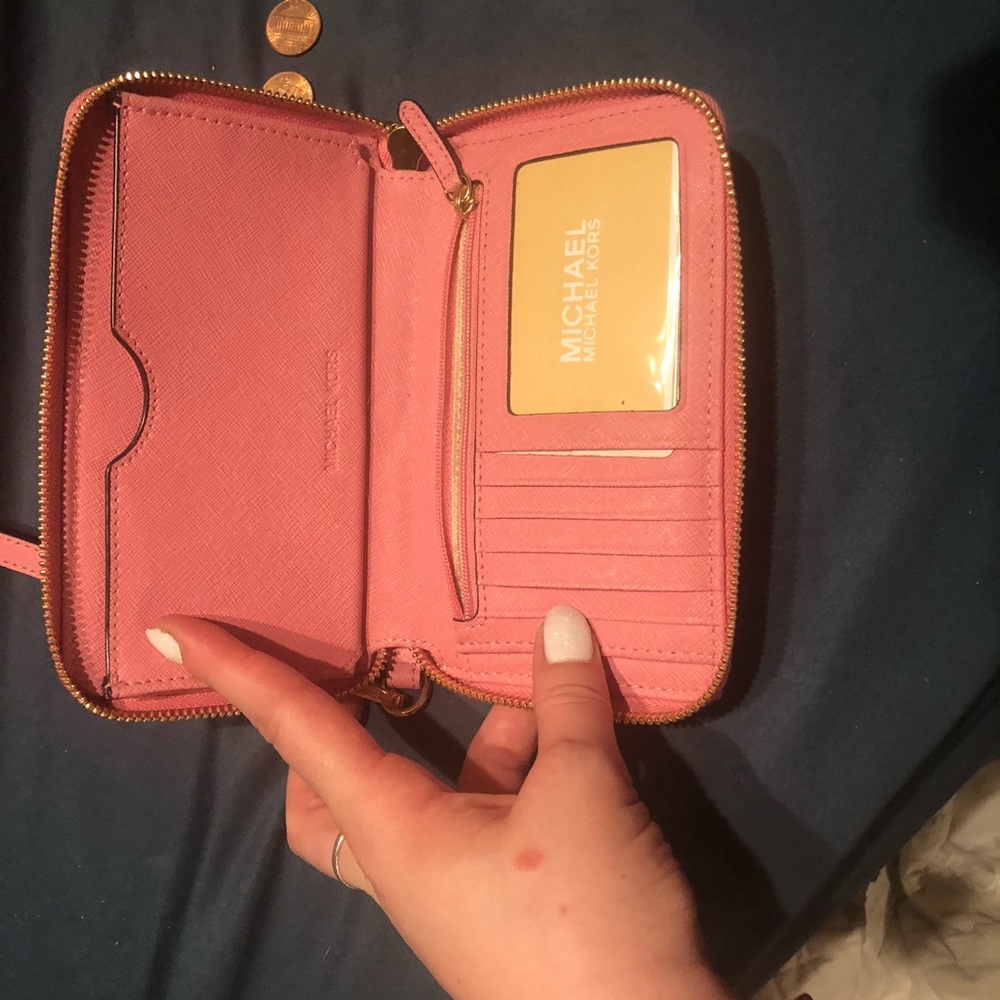 Michael Kors authentic clutch with matching wallet